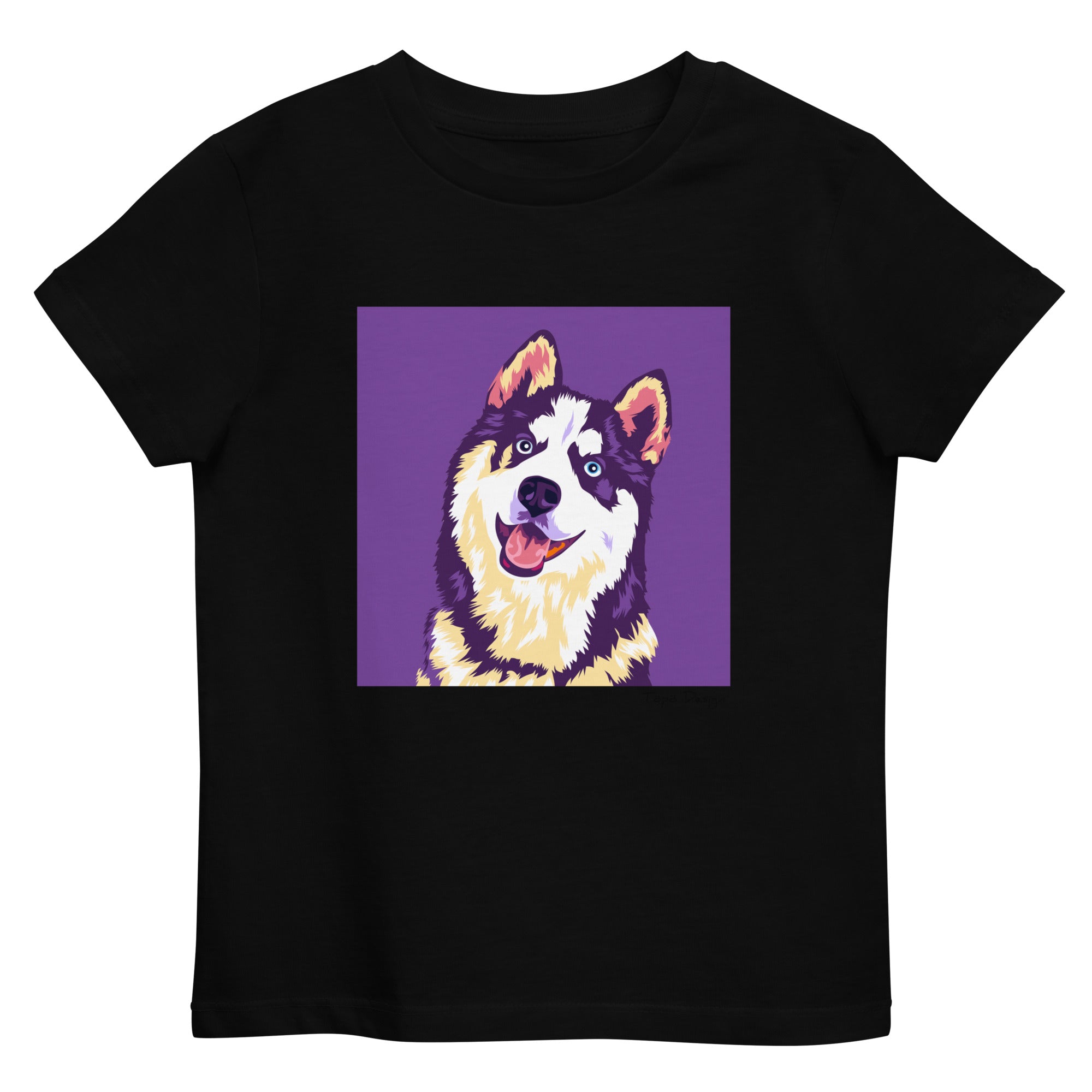 Husky lasten T-paita, Pop Art