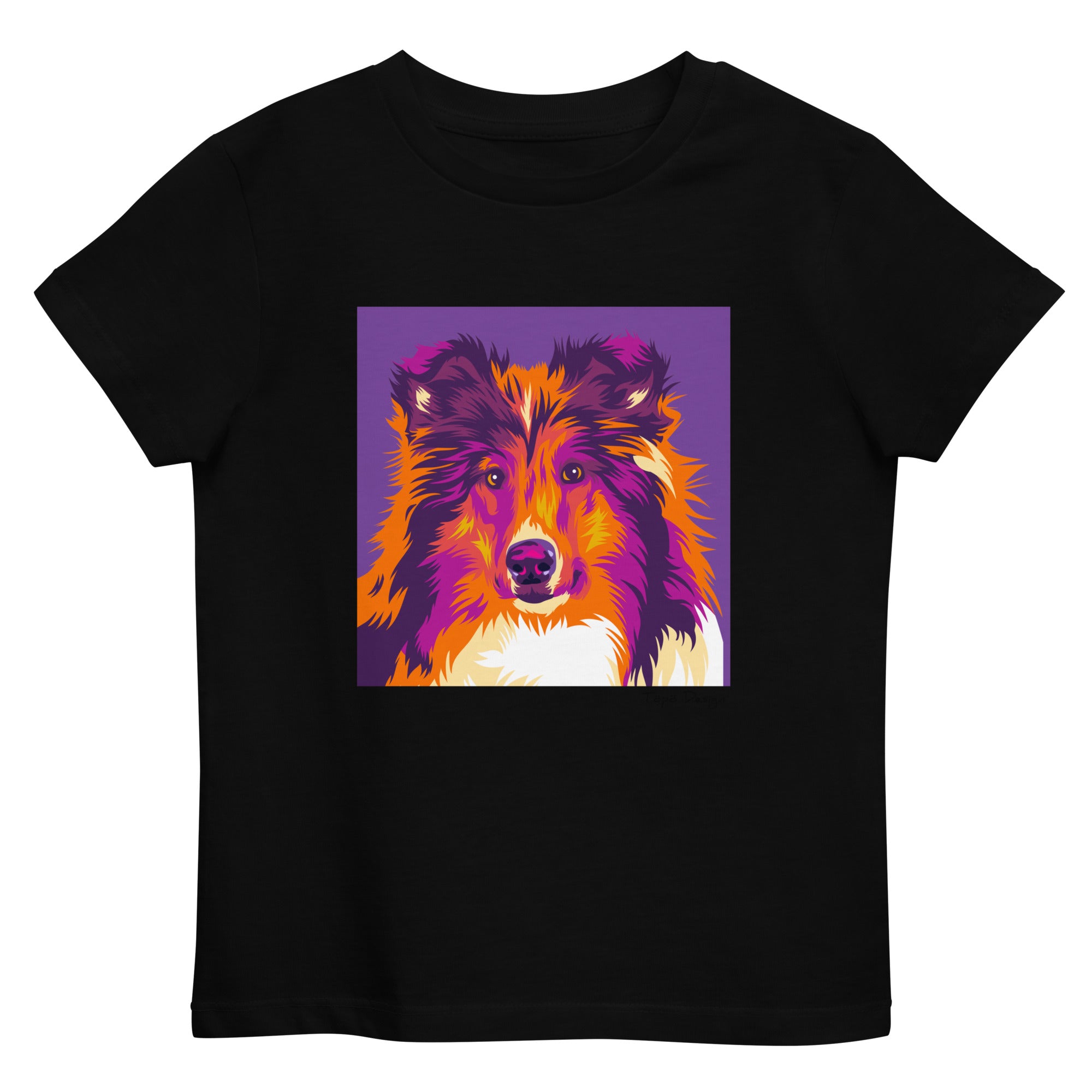 Collie lasten T-paita, Pop Art