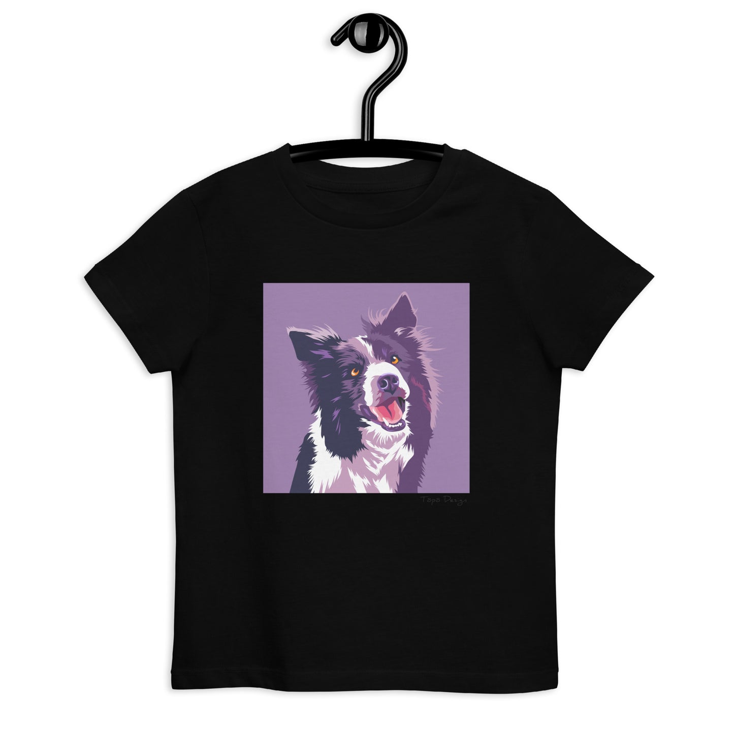 Bordercollie lasten T-paita, Pop Art