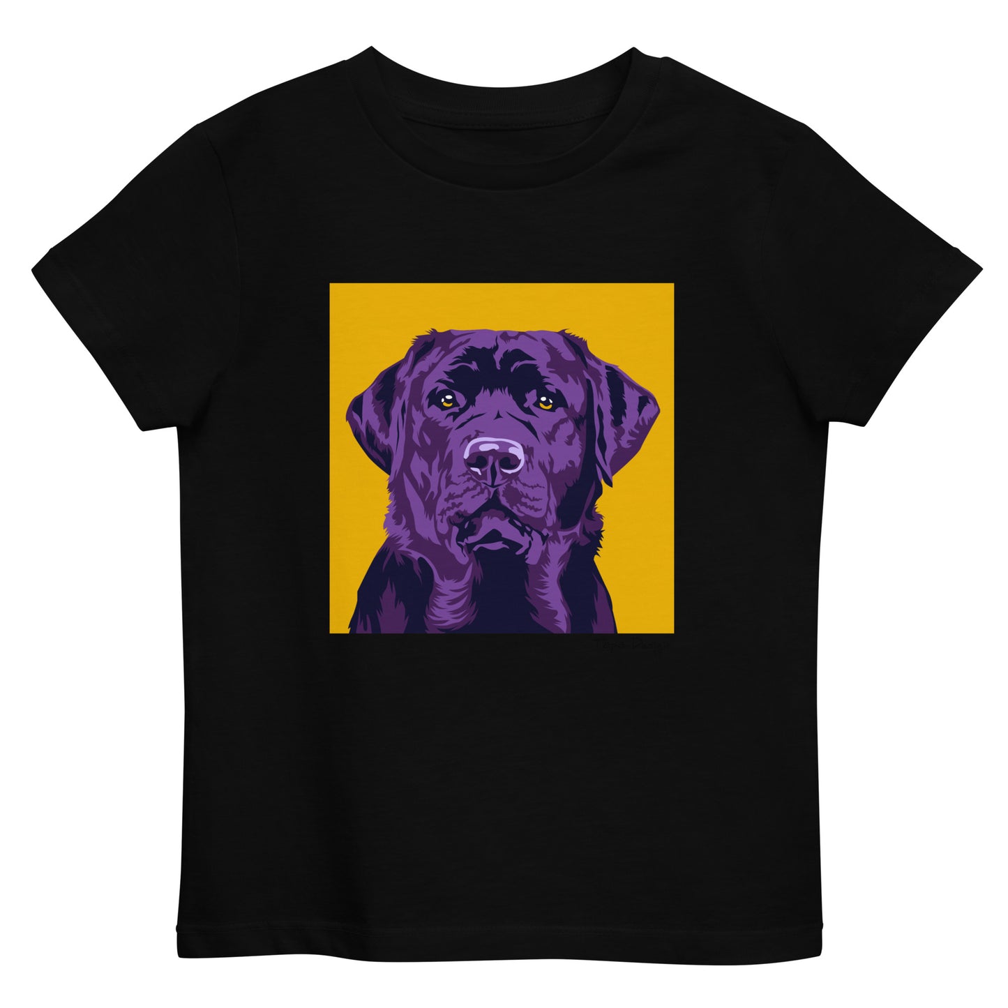 Labradorinnoutaja lasten T-paita, Pop Art
