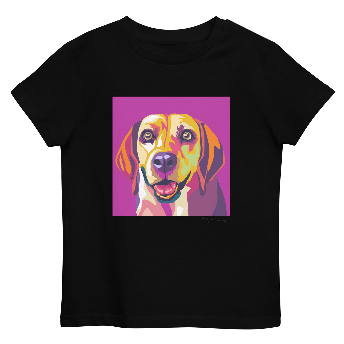 Beagle lasten T-paita, Pop Art