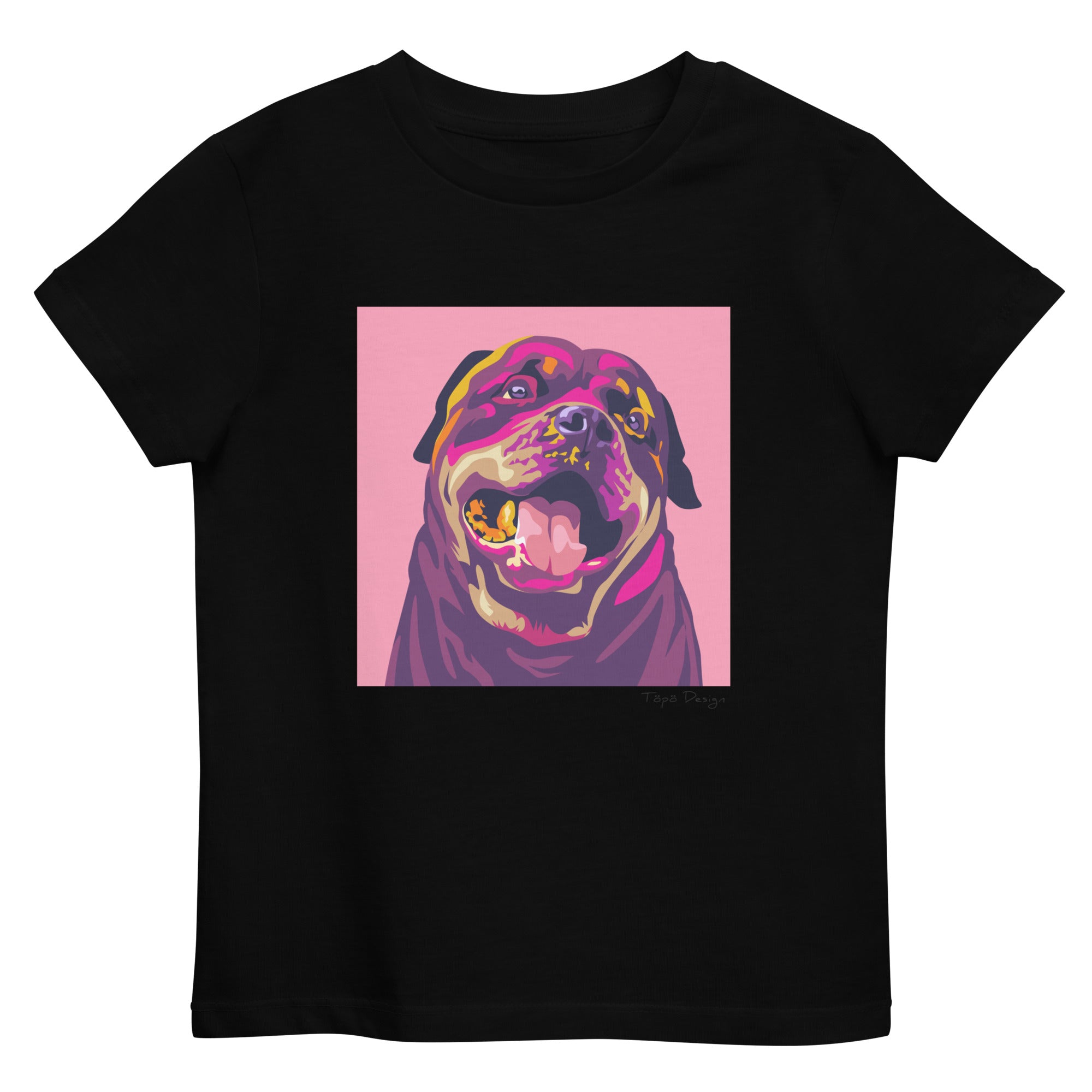 Rottweiler lasten T-paita, Pop Art