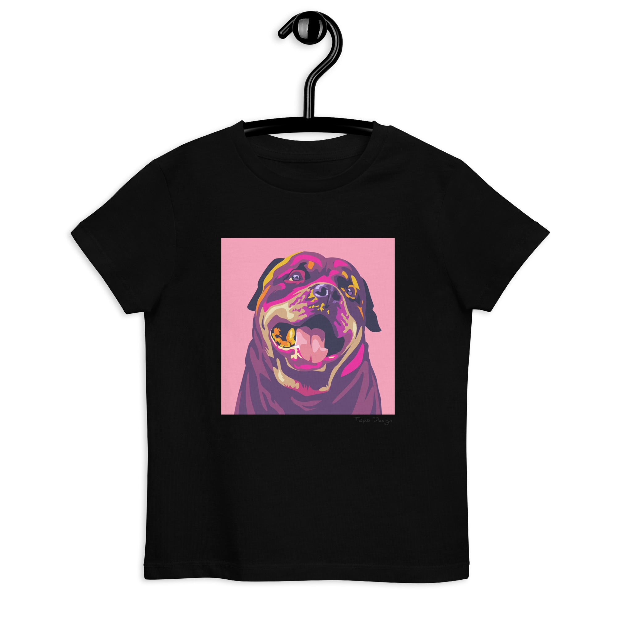 Rottweiler lasten T-paita, Pop Art