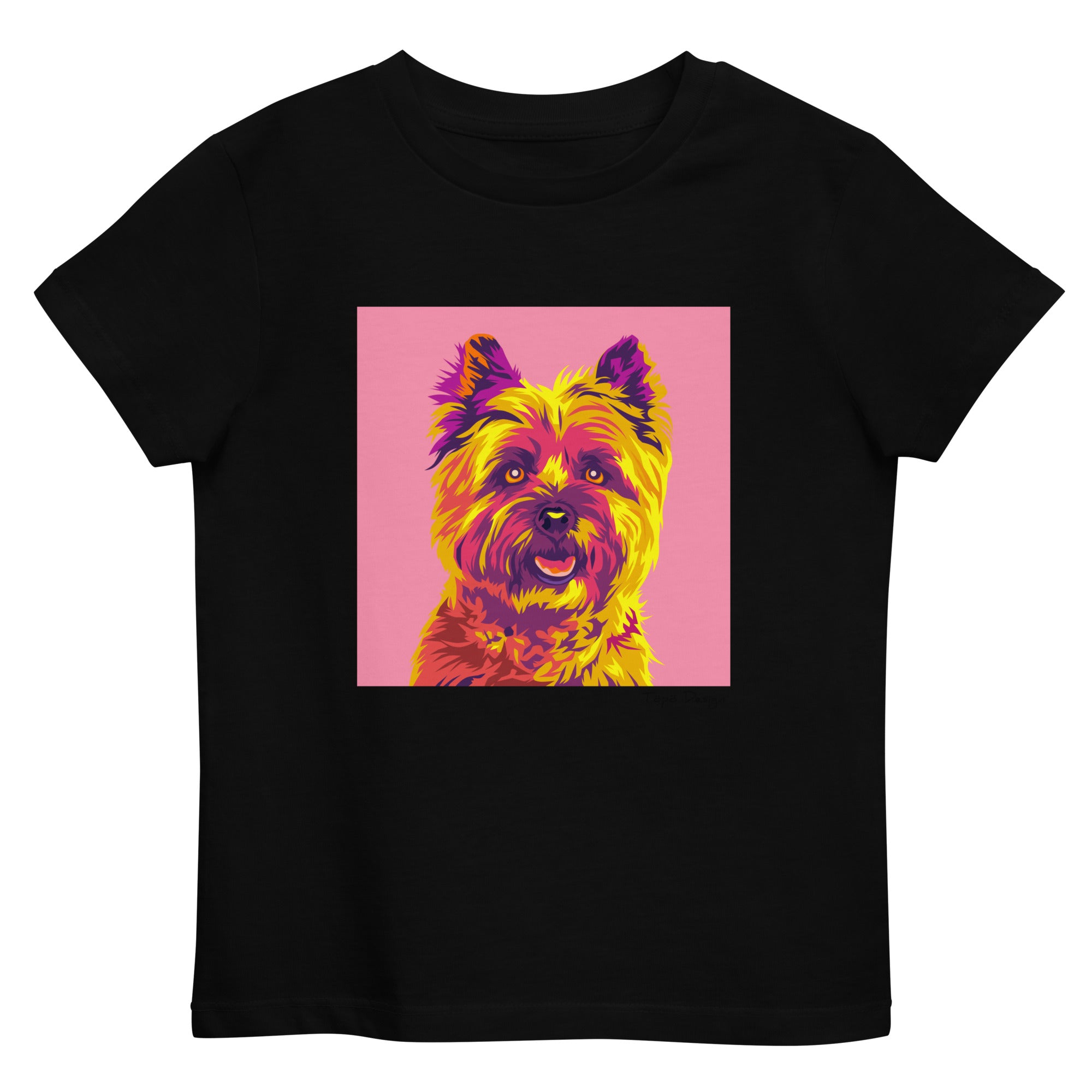 Cairnterrieri Lasten T-paita, Pop Art