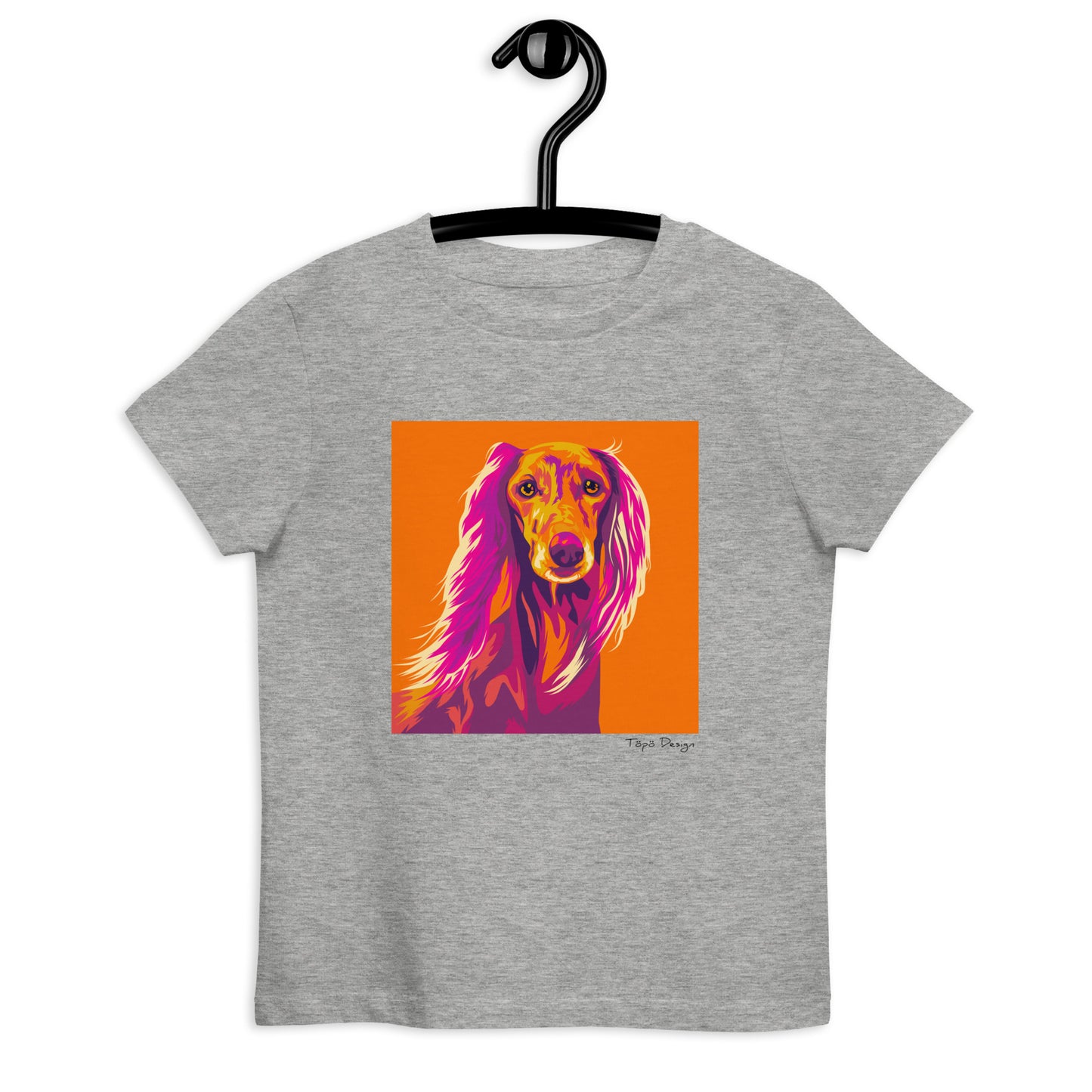 Saluki lasten T-paita, Pop Art