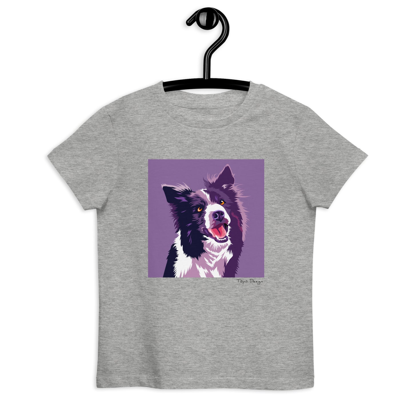 Bordercollie lasten T-paita, Pop Art