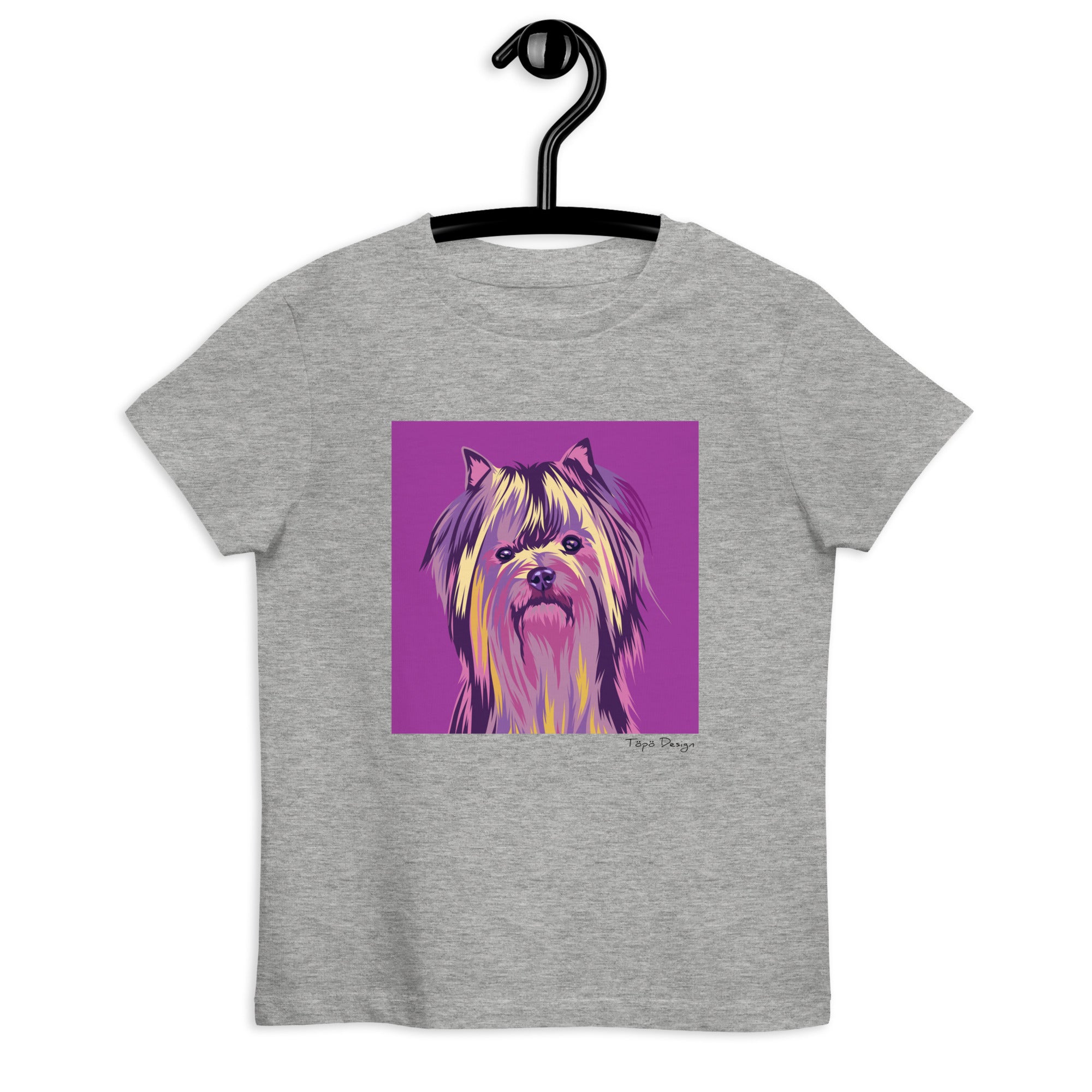 Yorkshirenterrieri lasten T-paita, Pop Art