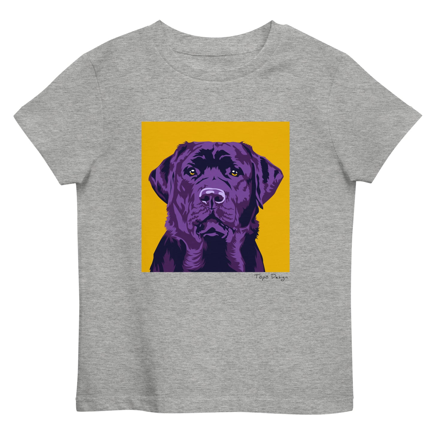 Labradorinnoutaja lasten T-paita, Pop Art