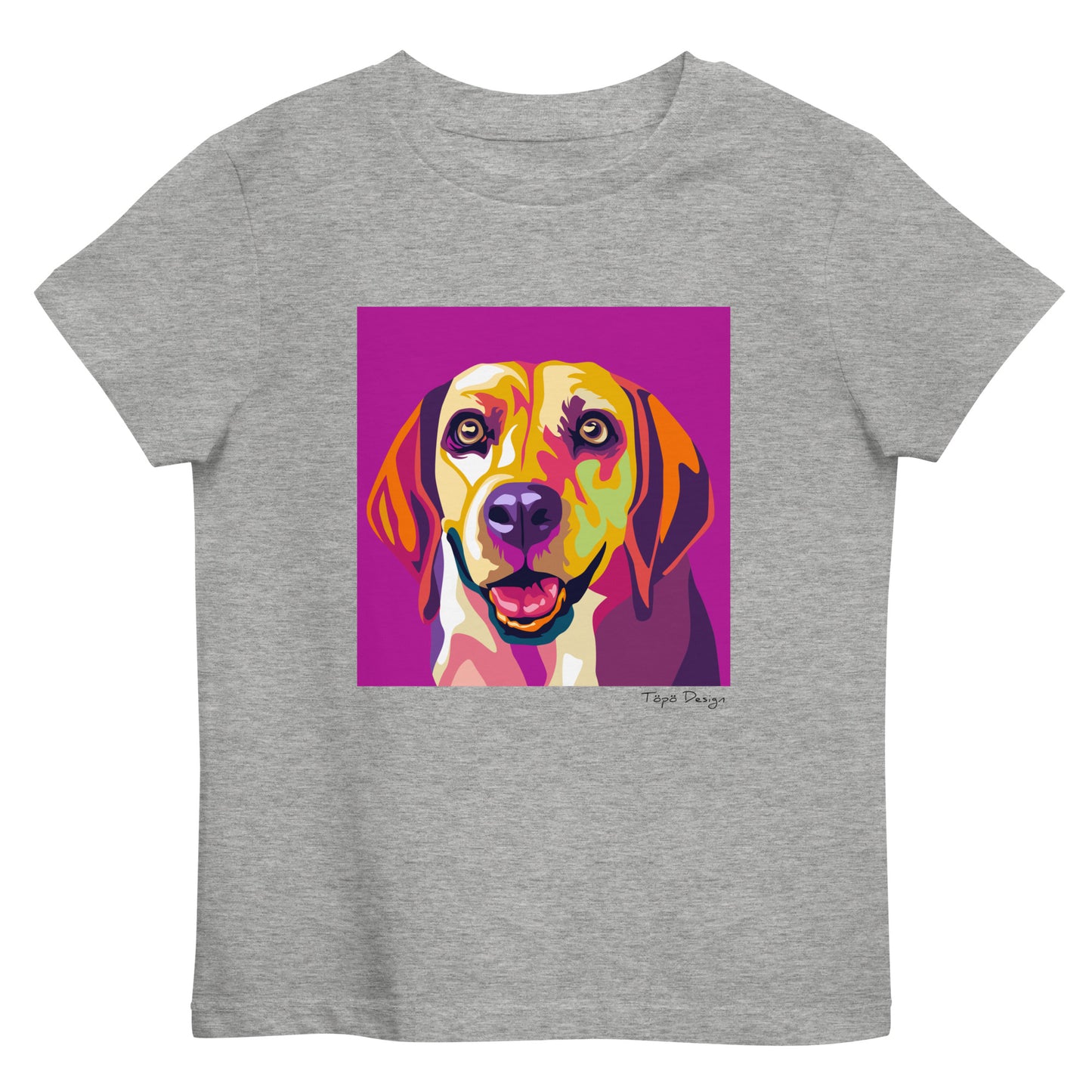 Beagle lasten T-paita, Pop Art