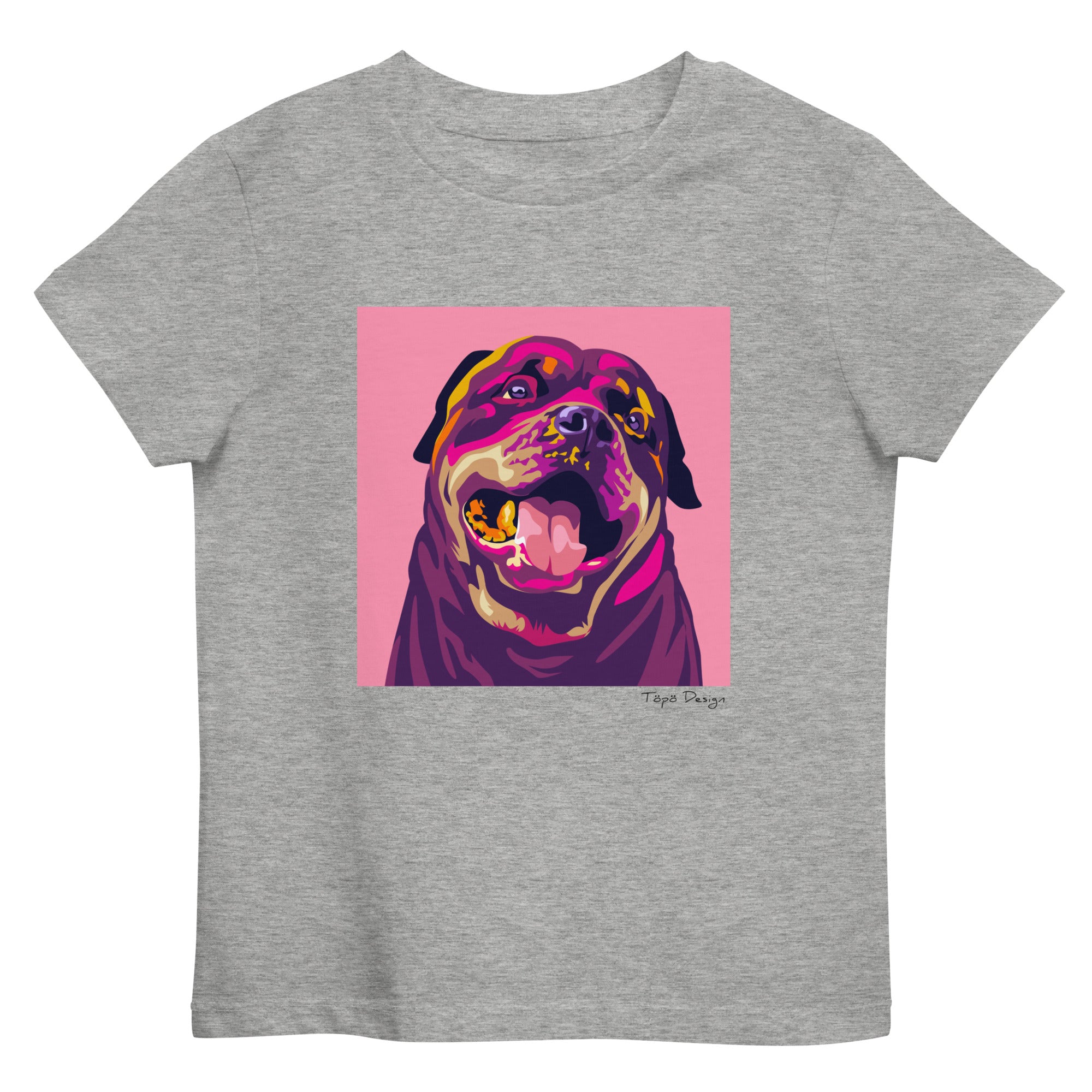 Rottweiler lasten T-paita, Pop Art