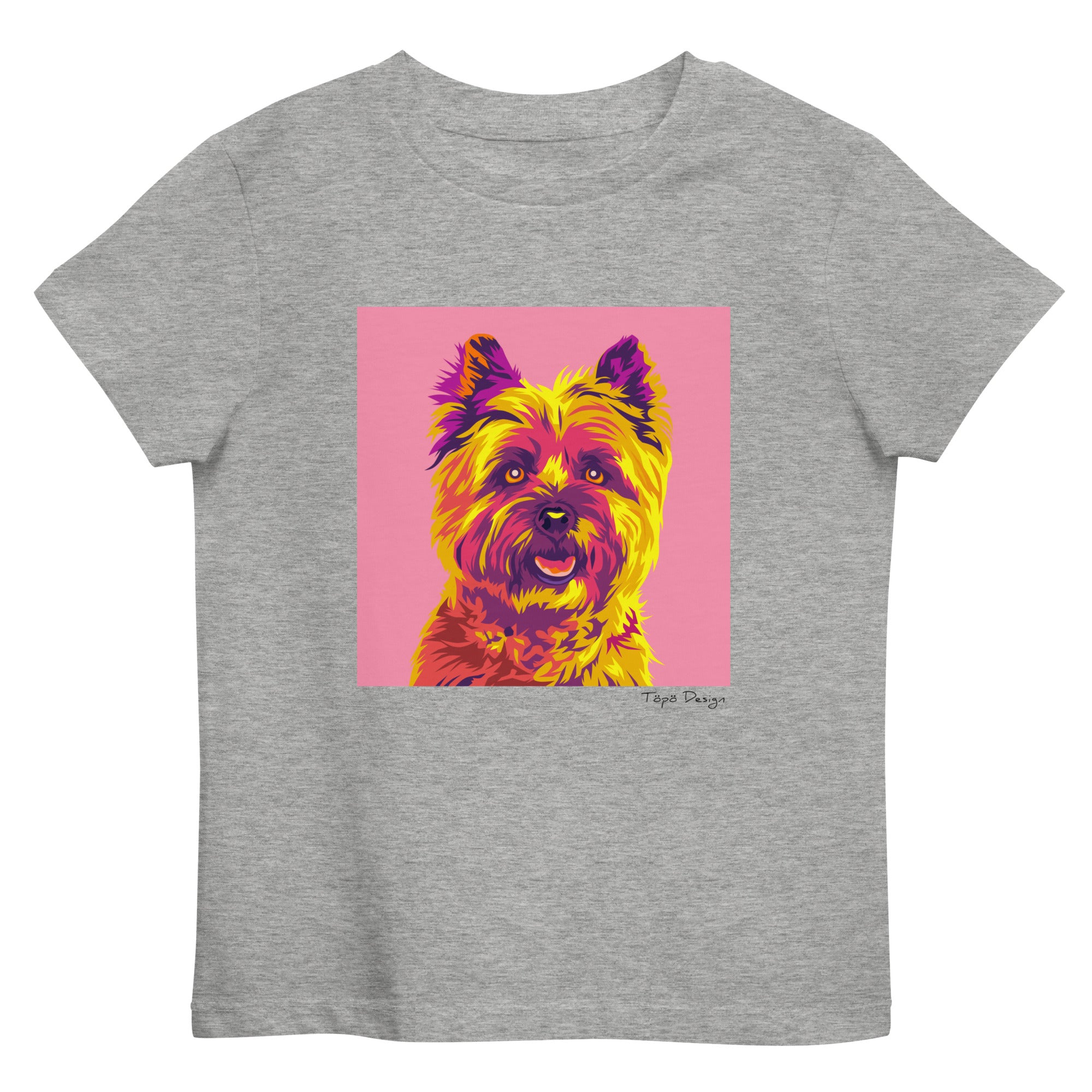 Cairnterrieri Lasten T-paita, Pop Art