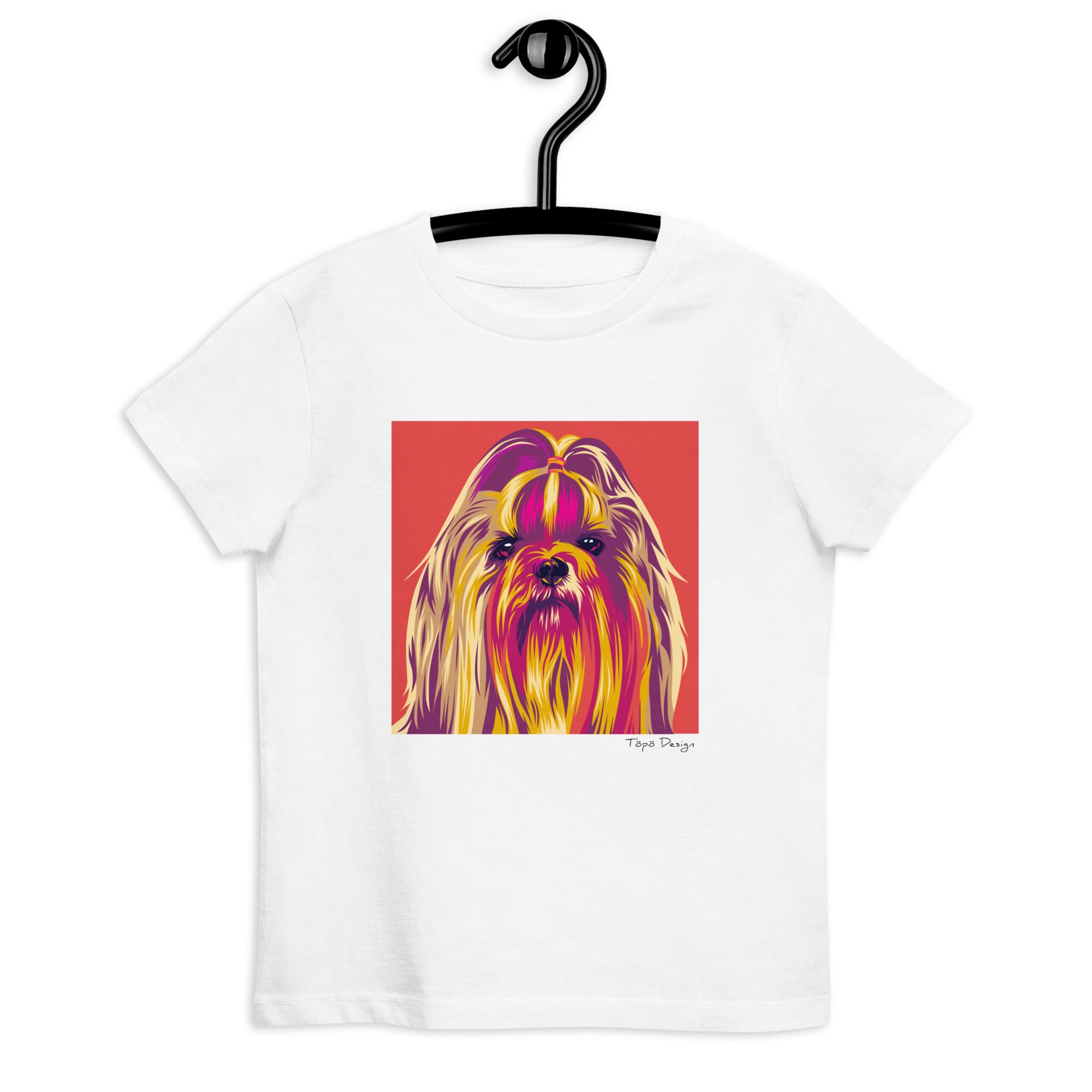 Shih tzu lasten T-paita, Pop Art