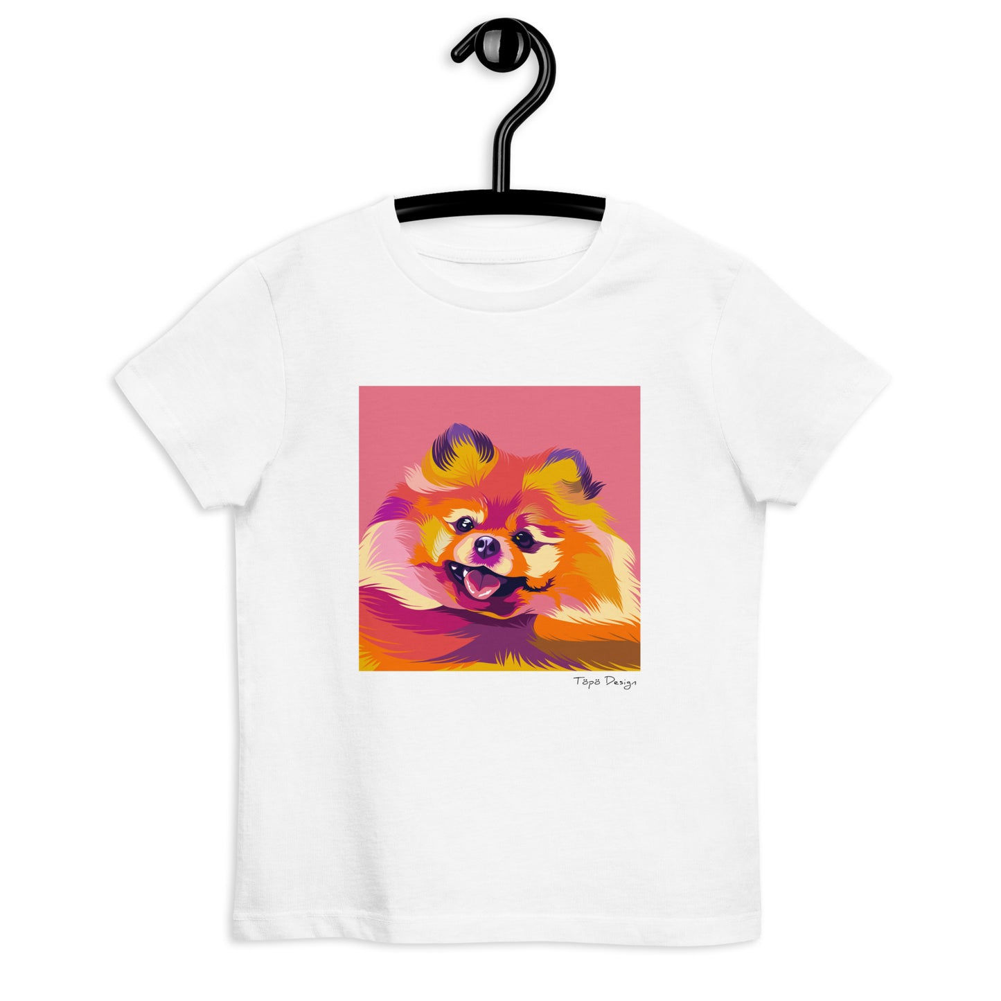 Pomeranian lasten T-paita, Pop Art