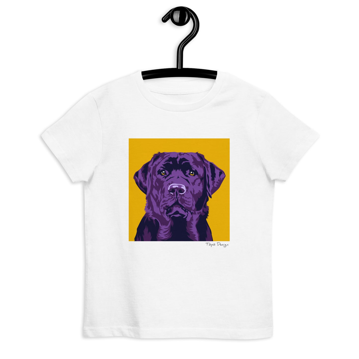 Labradorinnoutaja lasten T-paita, Pop Art