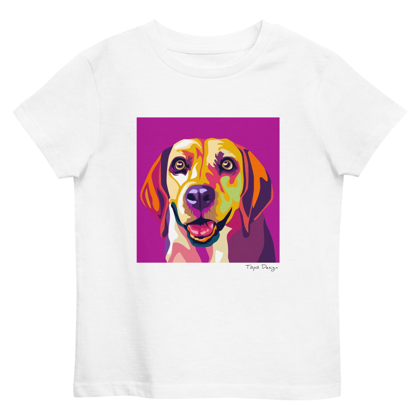 Beagle lasten T-paita, Pop Art