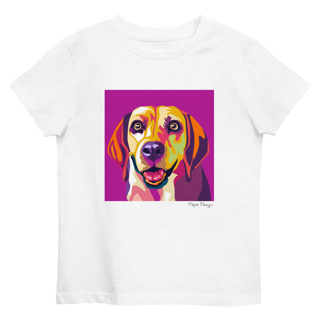 Beagle lasten T-paita, Pop Art