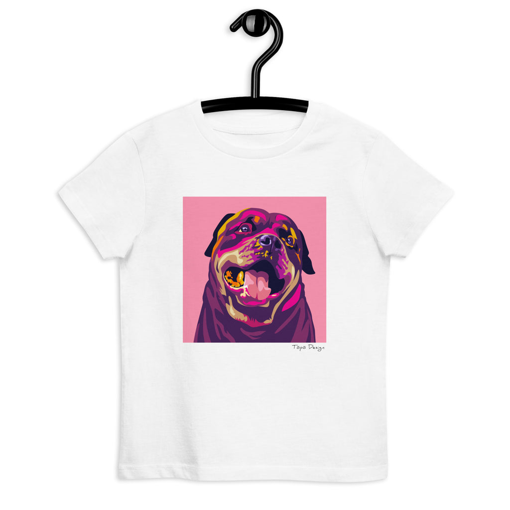 Rottweiler lasten T-paita, Pop Art