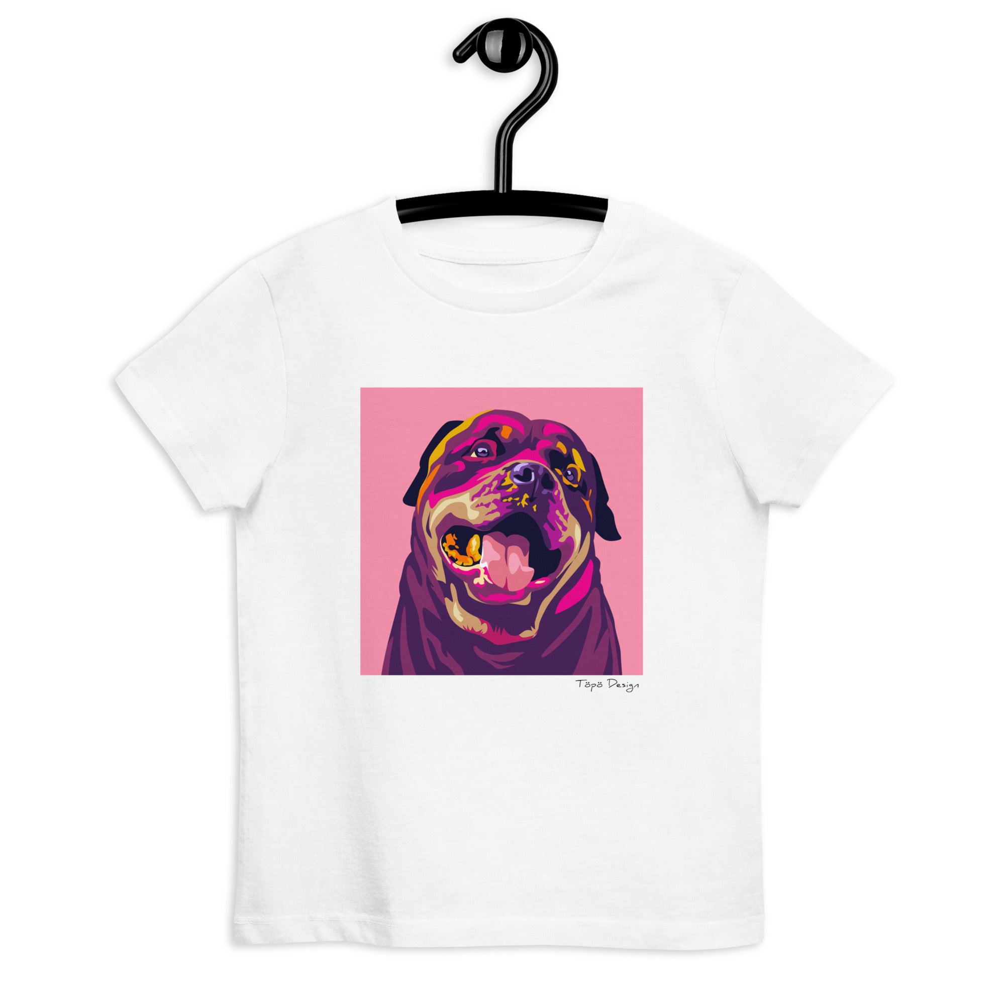 Rottweiler lasten T-paita, Pop Art