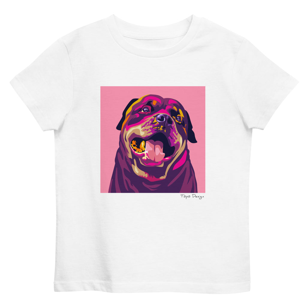 Rottweiler lasten T-paita, Pop Art