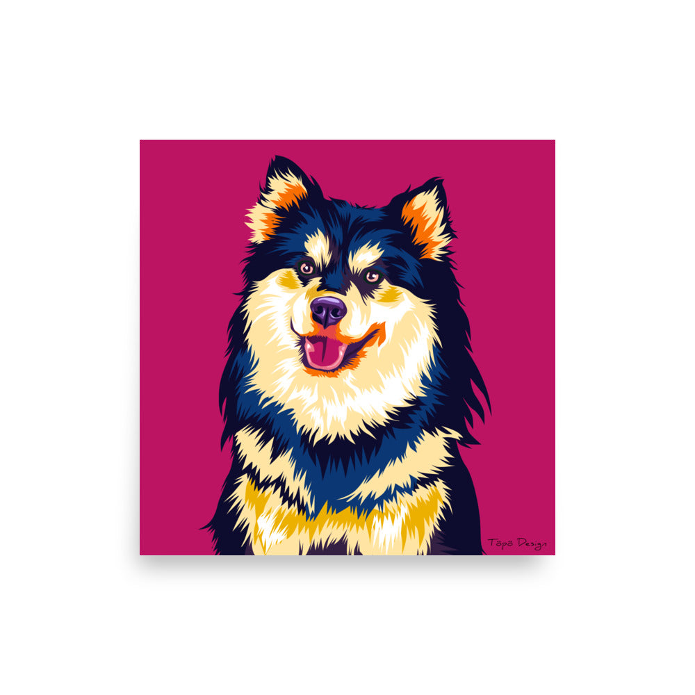 Suomenlapinkoira Juliste, Pop Art