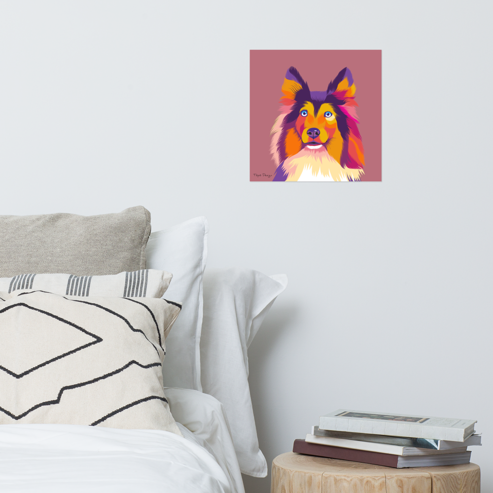 Shetlanninlammaskoira juliste, Pop Art