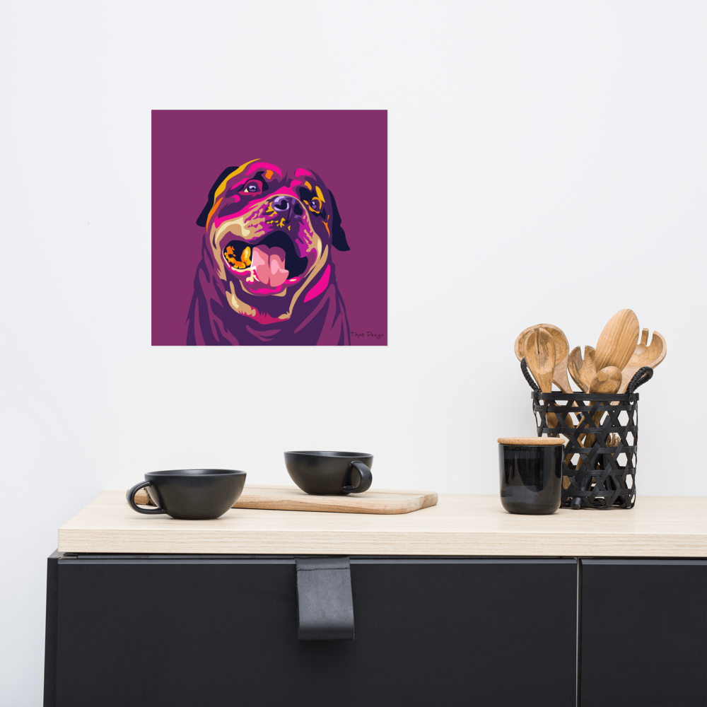 Rottweiler Juliste, Pop Art