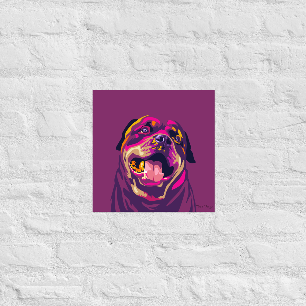 Rottweiler Juliste, Pop Art
