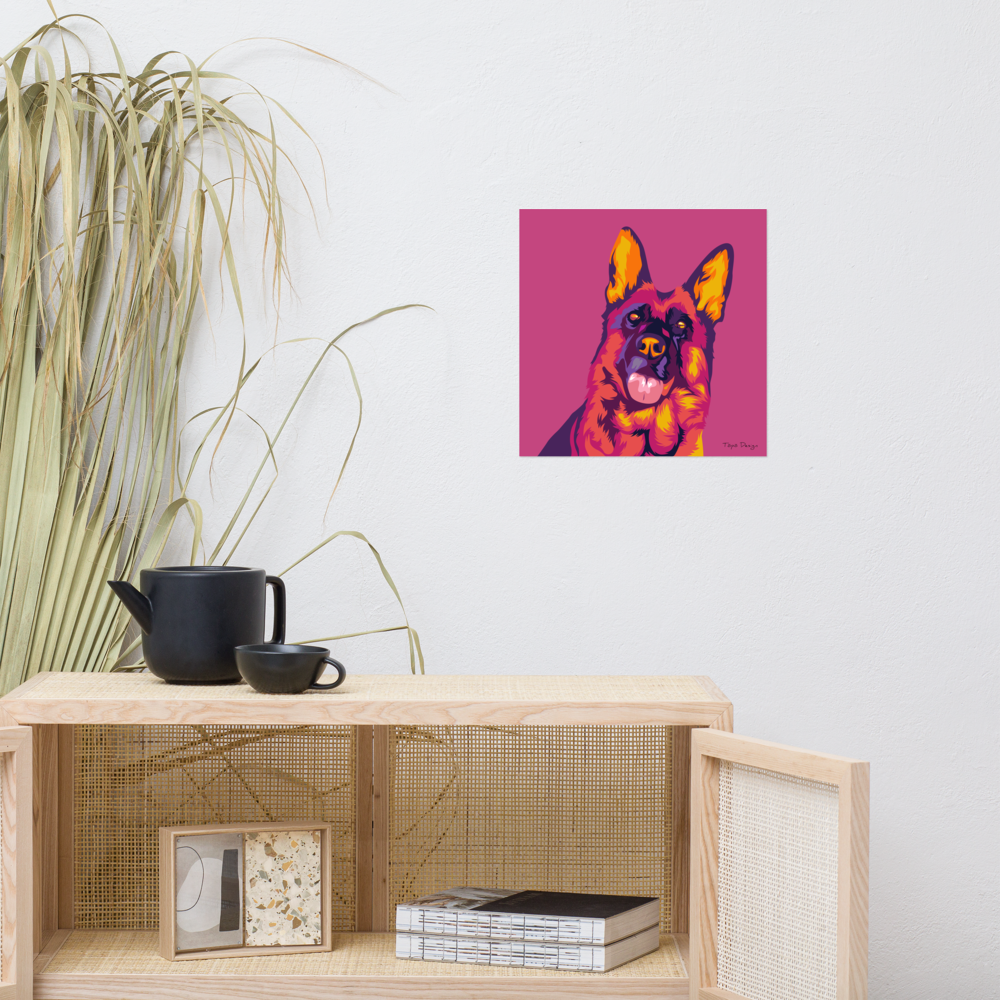 Saksanpaimenkoira Juliste, Pop Art