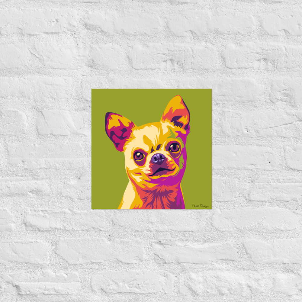 Chihuahua Juliste, Pop Art