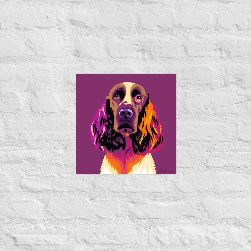 Englanninspringerspanieli Juliste, Pop Art