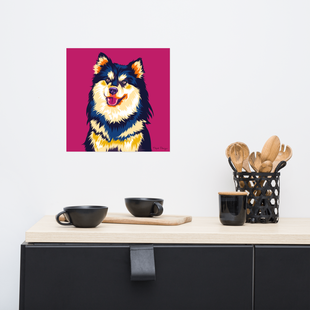 Suomenlapinkoira Juliste, Pop Art