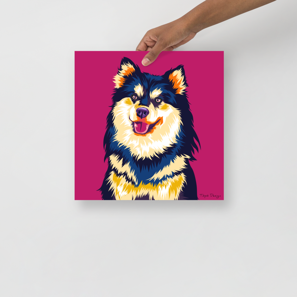 Suomenlapinkoira Juliste, Pop Art