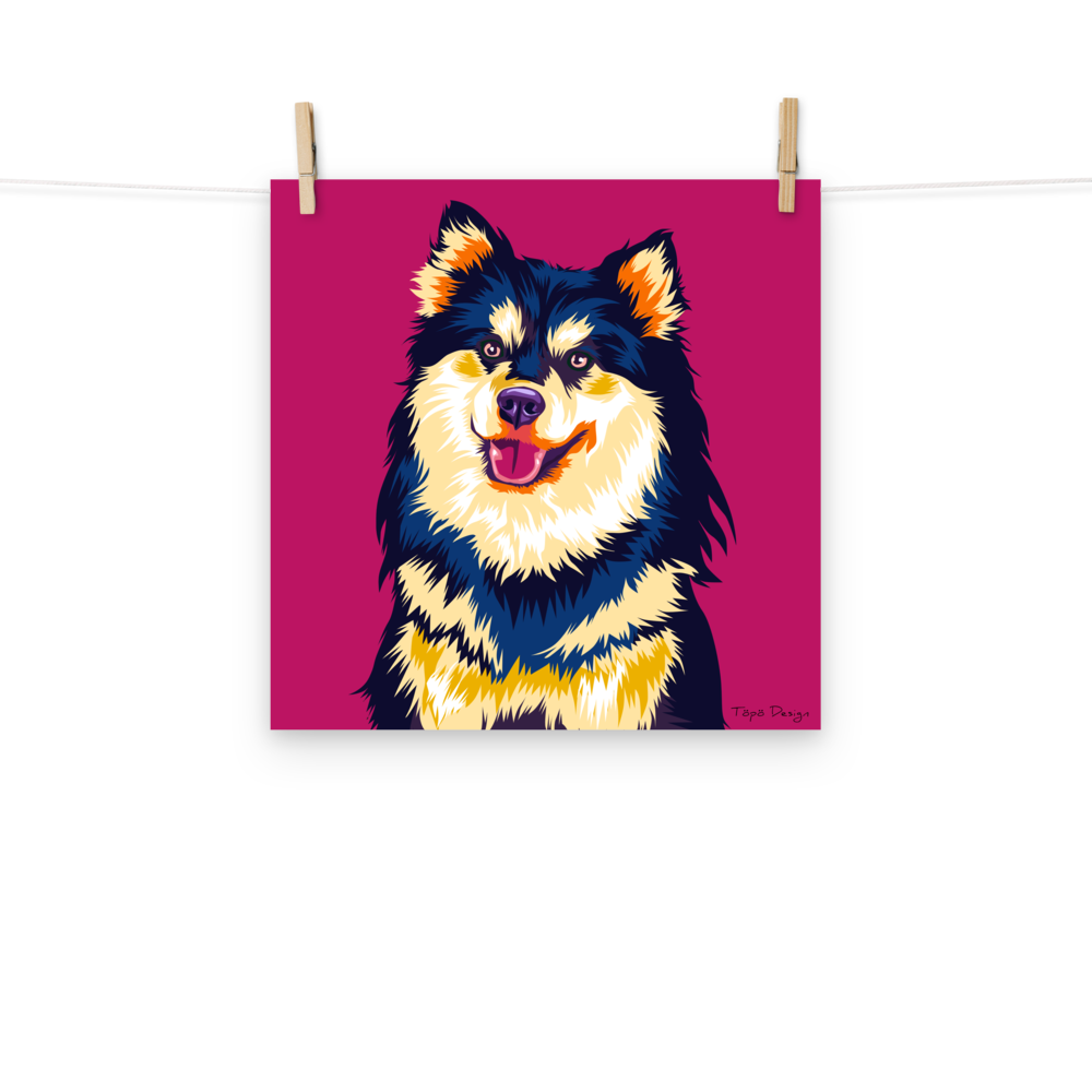 Suomenlapinkoira Juliste, Pop Art