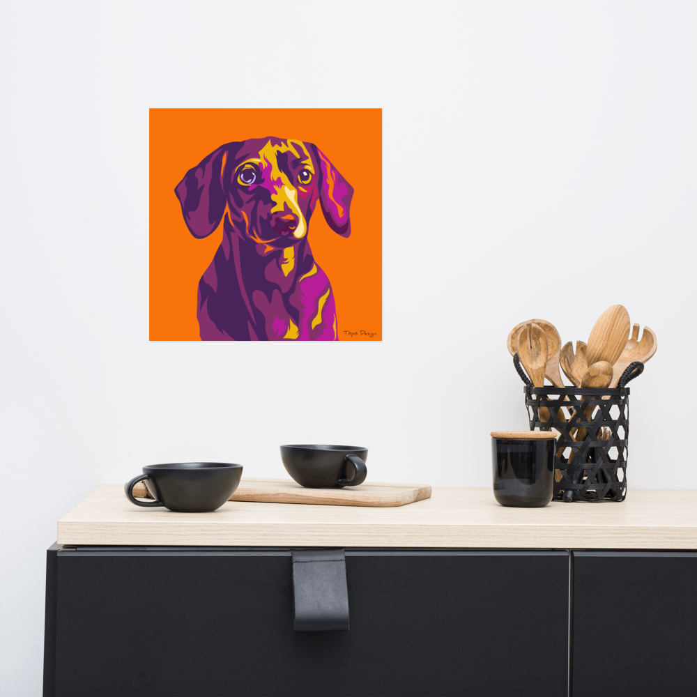 Mäyräkoira Juliste, Pop Art
