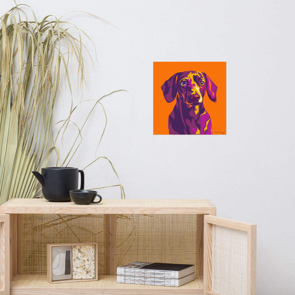 Mäyräkoira Juliste, Pop Art
