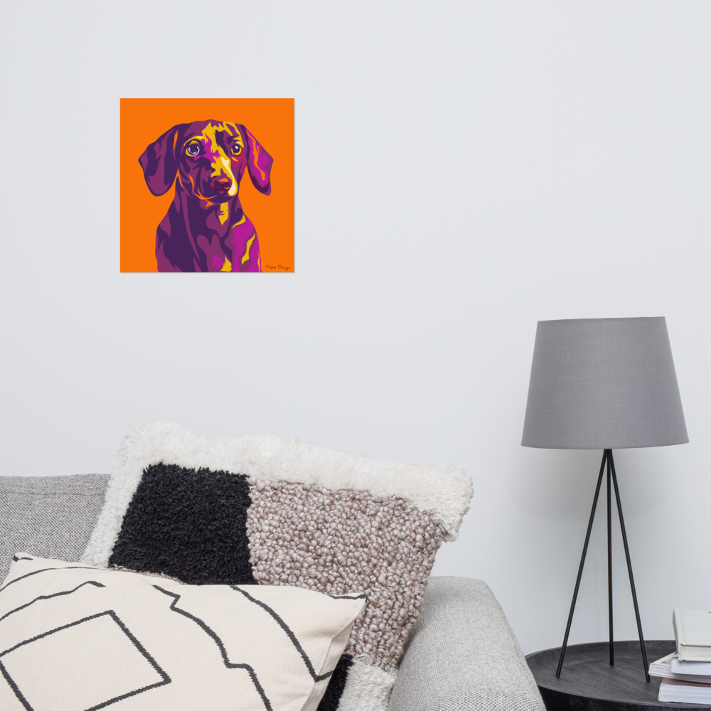 Mäyräkoira Juliste, Pop Art
