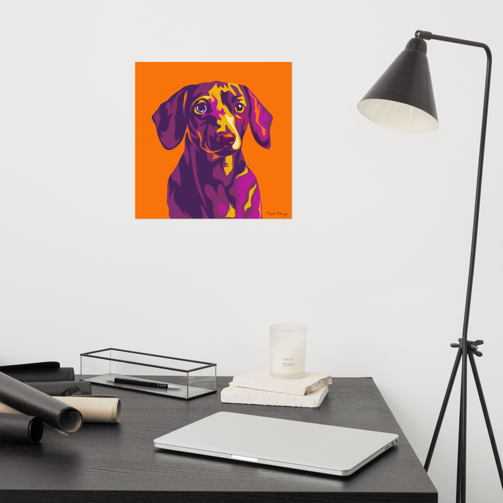 Mäyräkoira Juliste, Pop Art