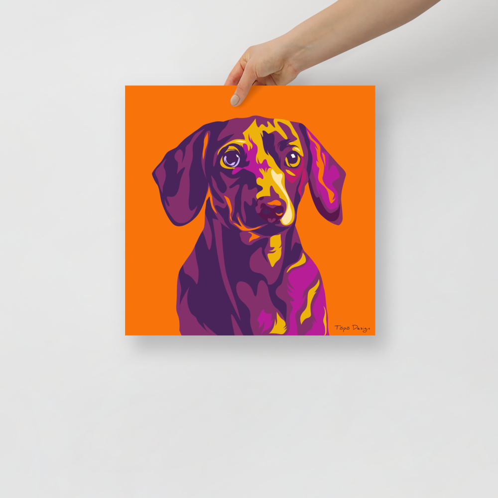 Mäyräkoira Juliste, Pop Art