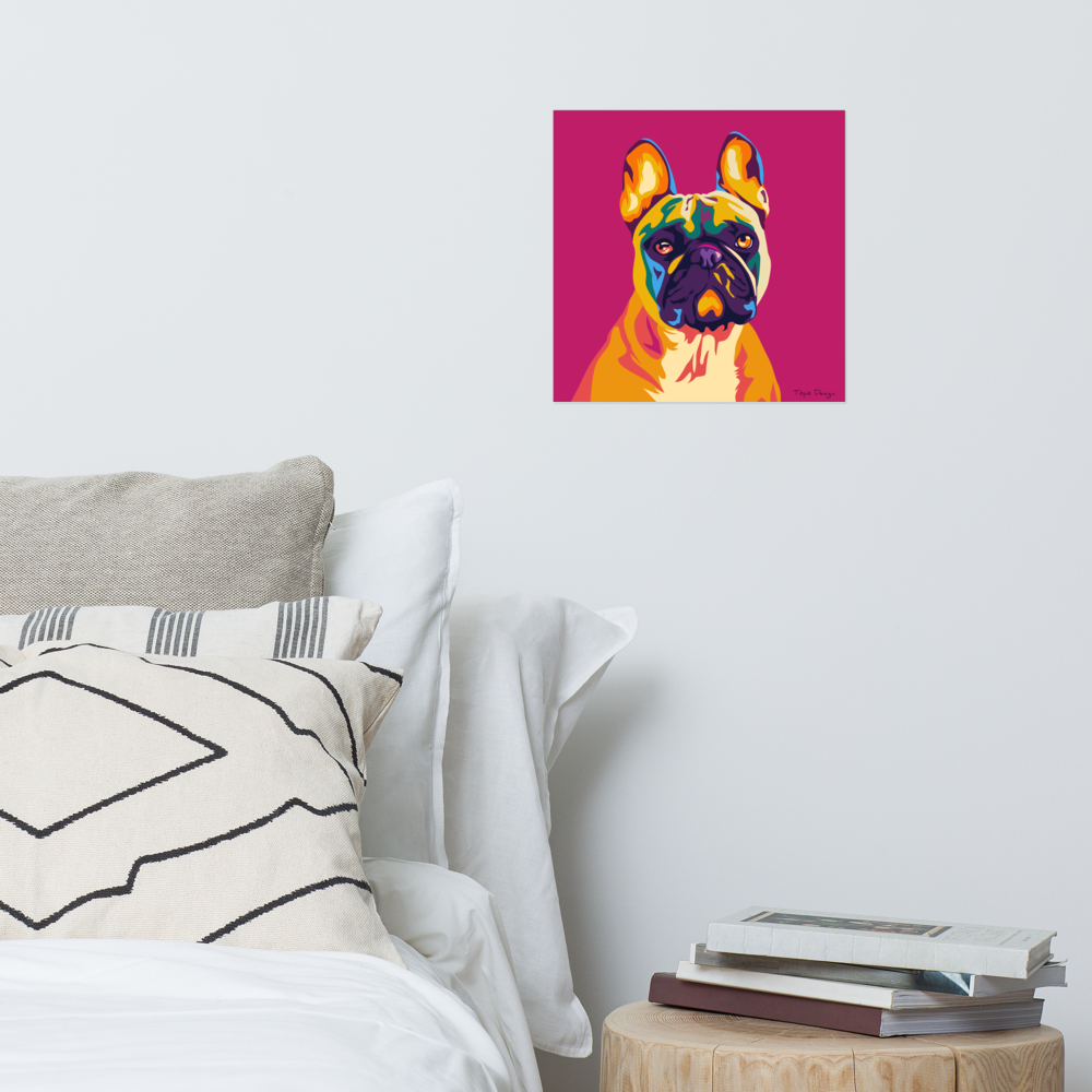 Ranskanbulldoggi Juliste, Pop Art