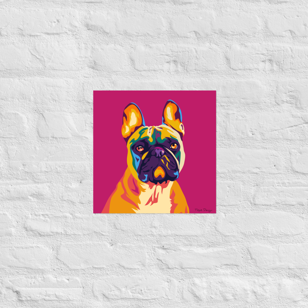 Ranskanbulldoggi Juliste, Pop Art