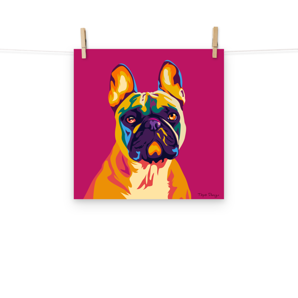 Ranskanbulldoggi Juliste, Pop Art
