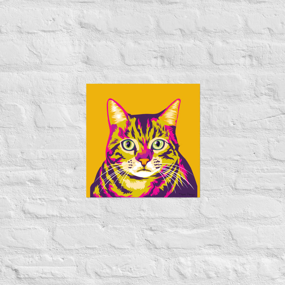 Maatiaiskissa Viiru Juliste Pop Art T p h nt Design maatiaiskissa-viiru-juliste-pop-art-t-p-h-nt-design