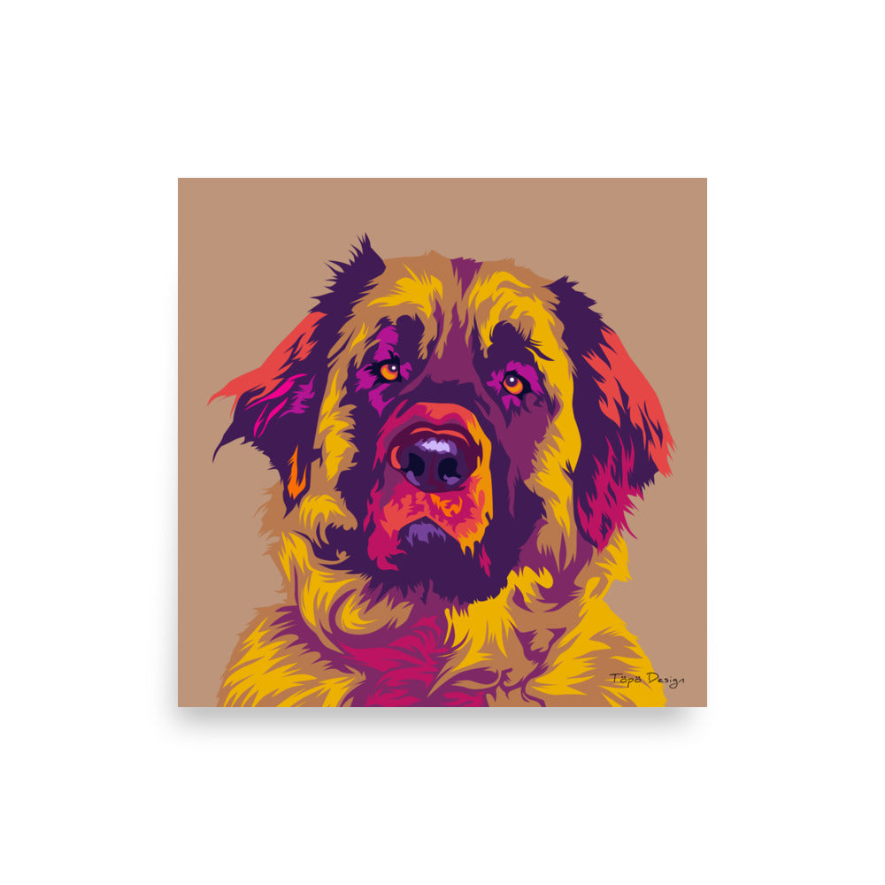 Leonberginkoira Juliste, Pop Art