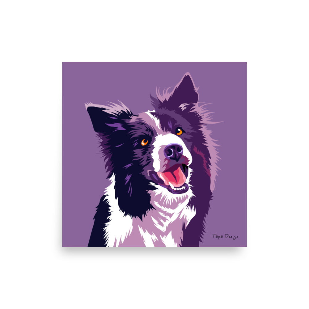 Bordercollie Juliste, Pop Art