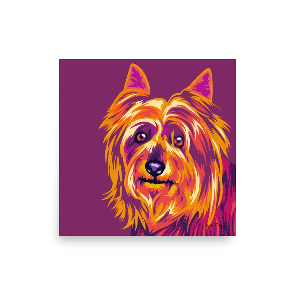 Silkkiterrieri Juliste, Pop Art