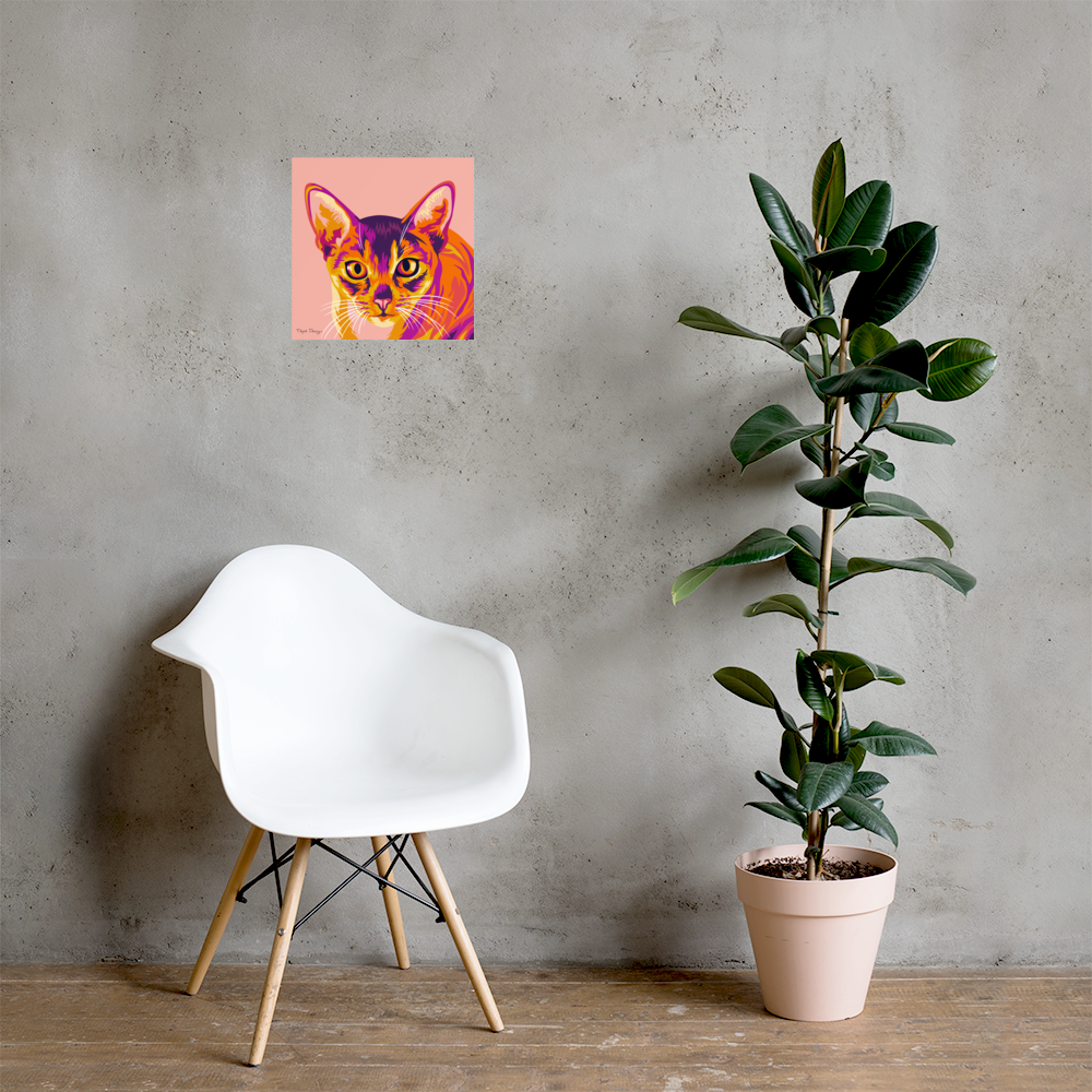 Abessinialainen kissa Juliste, Pop Art
