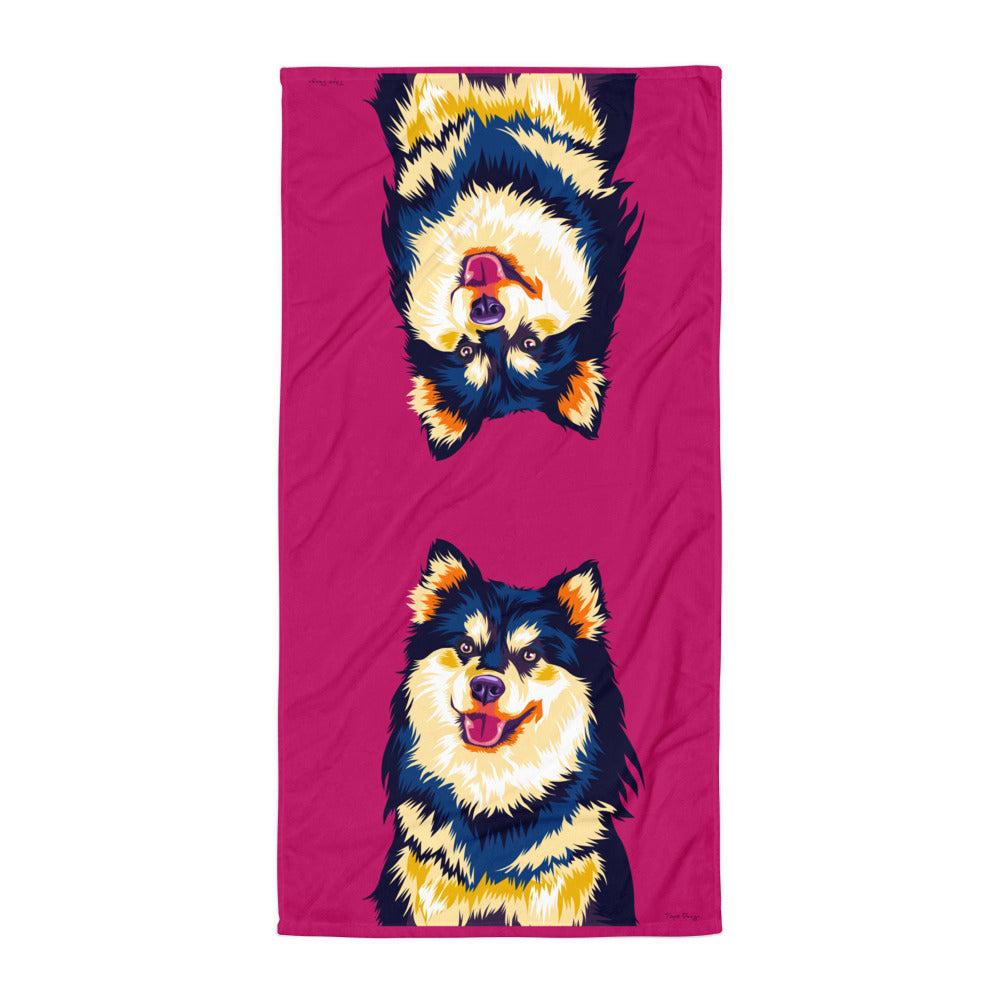 Suomenlapinkoira Kylpypyyhe, Pop Art