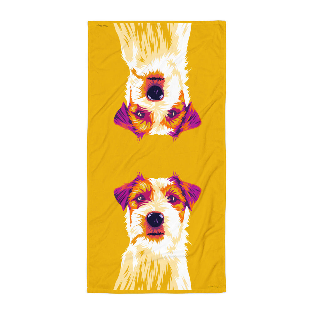 Jackrusselinterrieri Kylpypyyhe, Pop Art