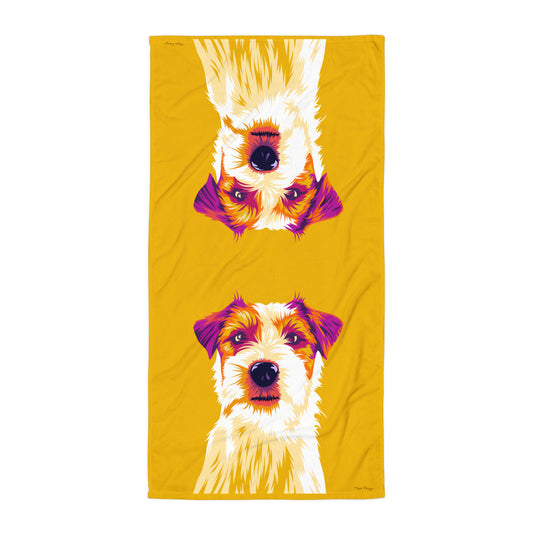 Jackrusselinterrieri Kylpypyyhe, Pop Art