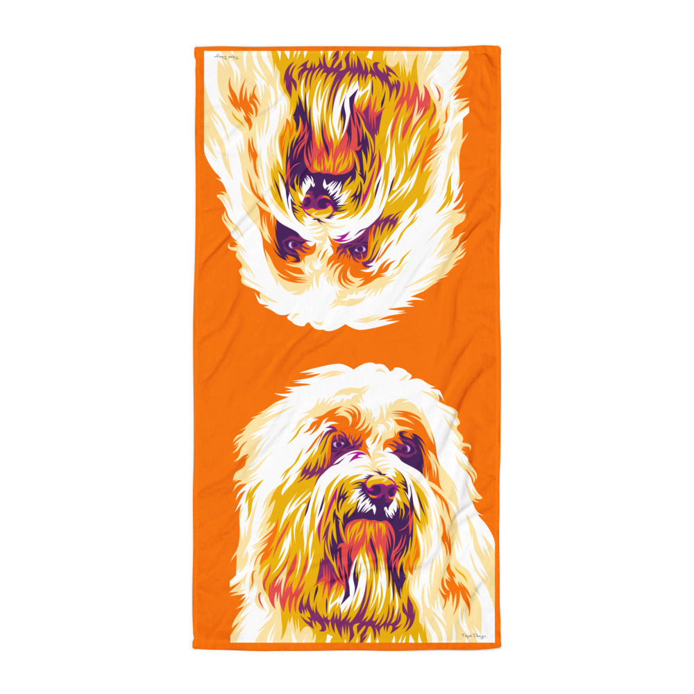 Coton de tuléar Kylpypyyhe, Pop Art